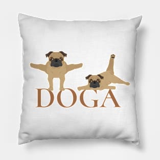 Pugs yoga Pillow