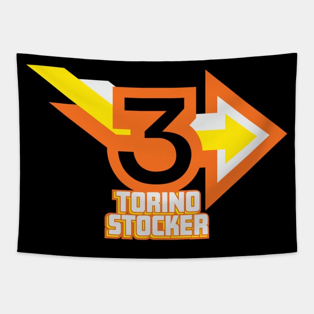 1977 - Torino Stocker Stacked (Black) Tapestry by jepegdesign