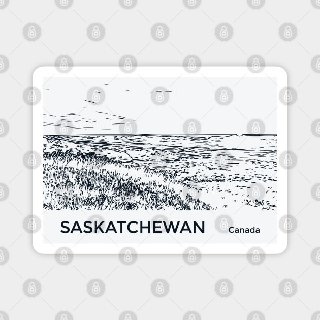 Saskatchewan Canada Magnet by Lakeric