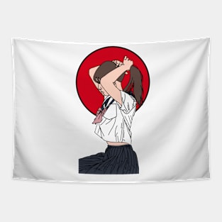 Japan Schoolgirl Tapestry