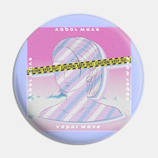 vapor wave girl Pin