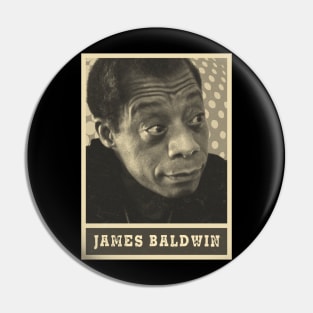 brown cream James Baldwin Pin