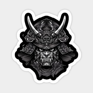 samurai oni mask Magnet