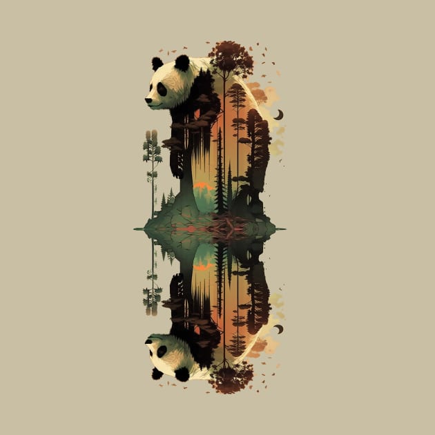 Panda Reflections by DavidLoblaw