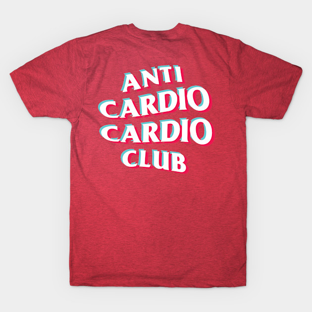 Discover Anti Cardio Cardio Club Trippy 3D Logo (Front + Back) - Anti Cardio Cardio Club - T-Shirt