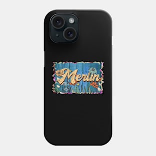 Retro Merlin Name Flowers Limited Edition Proud Classic Styles Phone Case