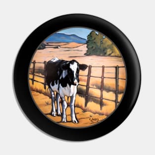 COW ON FARM Pin