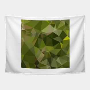 Sap Green Abstract Low Polygon Background Tapestry