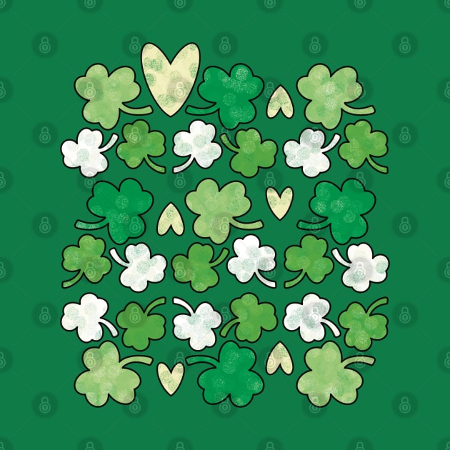 Shamrocks & Love - Saint Patrick’s Day Pattern by Creasorz