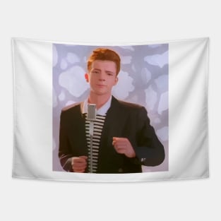 rick roll meme Tapestry