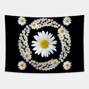 white daisies flower floral pattern blooming daisy blossoms Tapestry