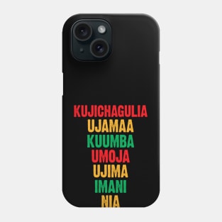 The Seven Principles of Kwanzaa Phone Case