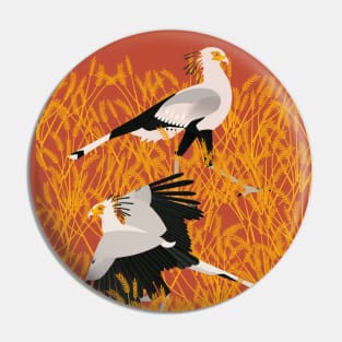 Secretary Bird Pin