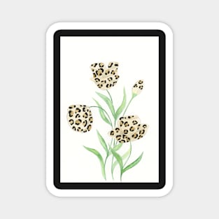 Wildflowers - Leopard 2 Magnet