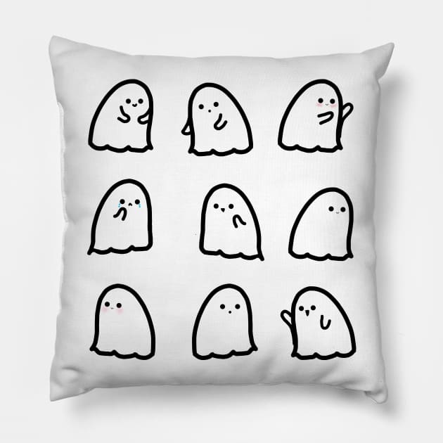 Ghosts Pillow by felisha