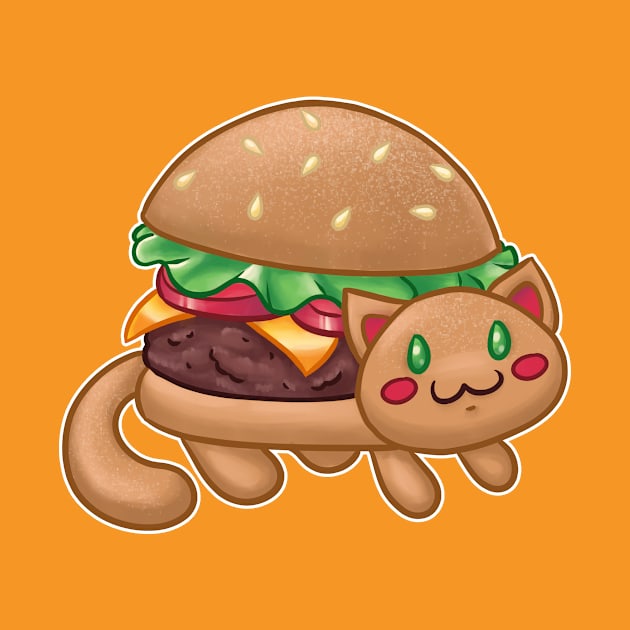 Burger Cat (Catfood Series) by klawzie