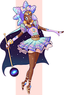 African Magical Girl Magnet