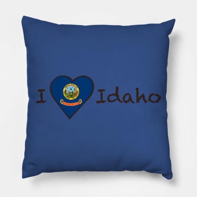 I Love Idaho Pillow by JellyFish92