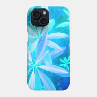 Neon tropical foliage Phone Case