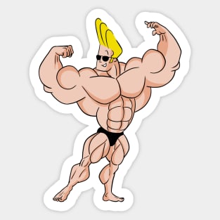  Johnny Bravo Muscle Cartoon - Sticker Graphic - Auto, Wall,  Laptop, Cell, Truck Sticker for Windows, Cars, Trucks : Sports & Outdoors