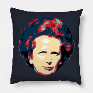 Margaret Thatcher Pop Art Pillow