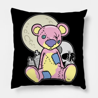 Pastel Goth Voodoo Doll Teddy Bear Kawaii Pillow