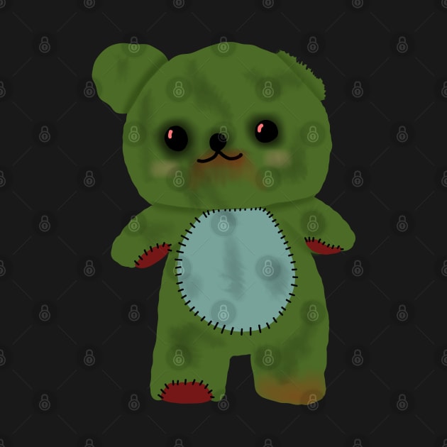 Zombie creepy kawaii teddy bear by Becky-Marie