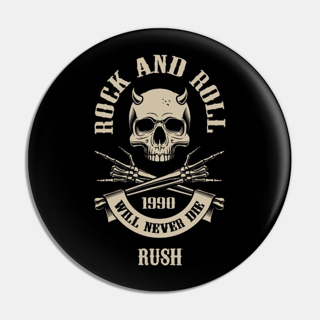 Never Die Rush Pin by Pantat Kering