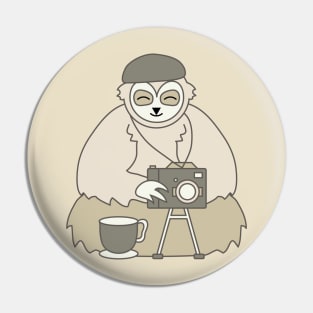 Photographer Sloth Pin