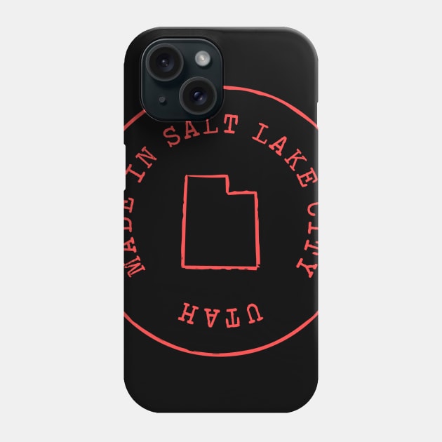 Made in Utah T-Shirt Phone Case by Geometrico