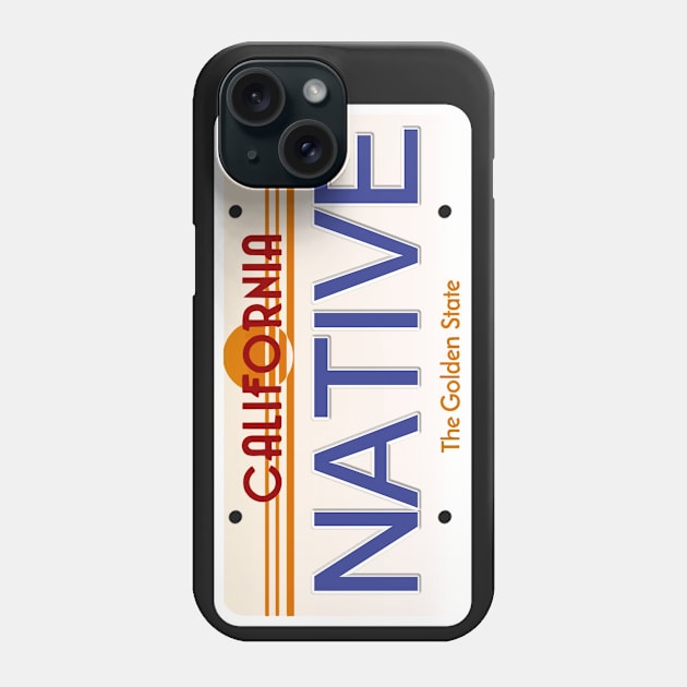 Native California State License Plate Phone Case by Mel's Designs