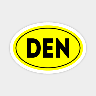 DEN Airport Code Denver International Airport USA Magnet