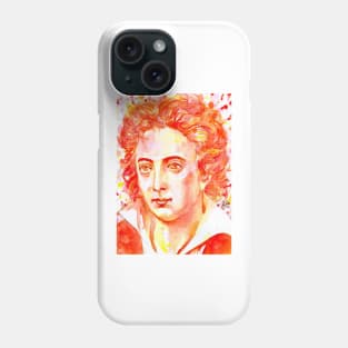 PERCY BYSSHE SHELLEY watercolor portrait Phone Case