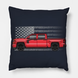 Red USA 2 Pillow