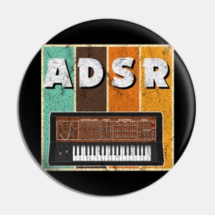 Analog Modular Synthesizer ADSR Vintage Retro Gift Pin