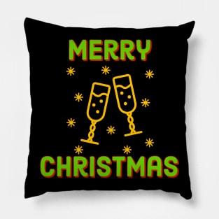 merry christmas (cheers) Pillow