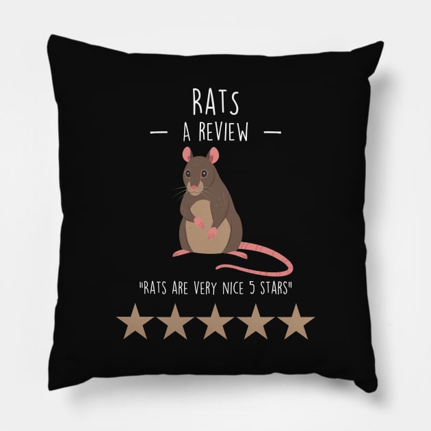 Rat Review Pillow by Psitta