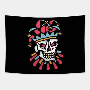 Skull clown Tapestry