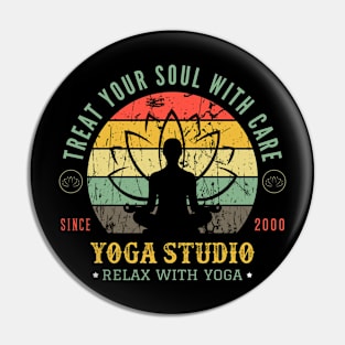 Relax with yoga Pin