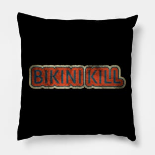 text bikini kill Pillow
