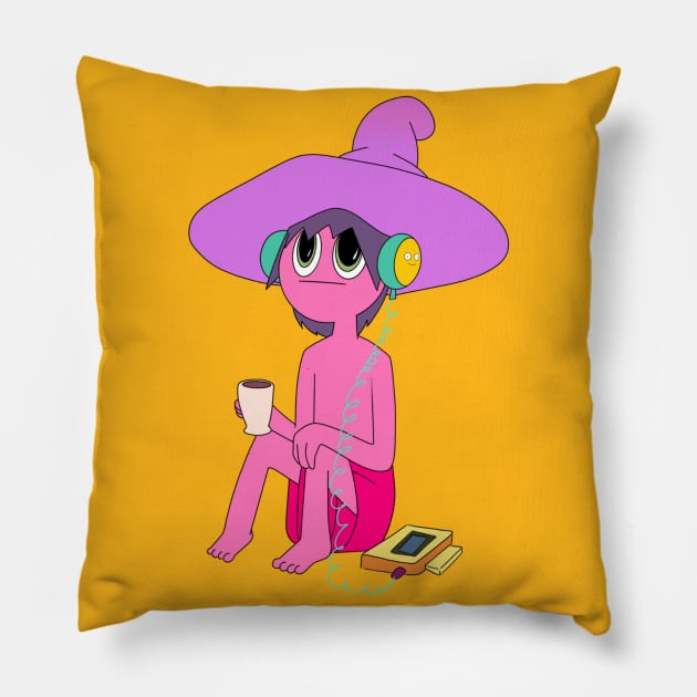 Midnight Gospel: Clancy Chillin' Pillow by Julia's Creations