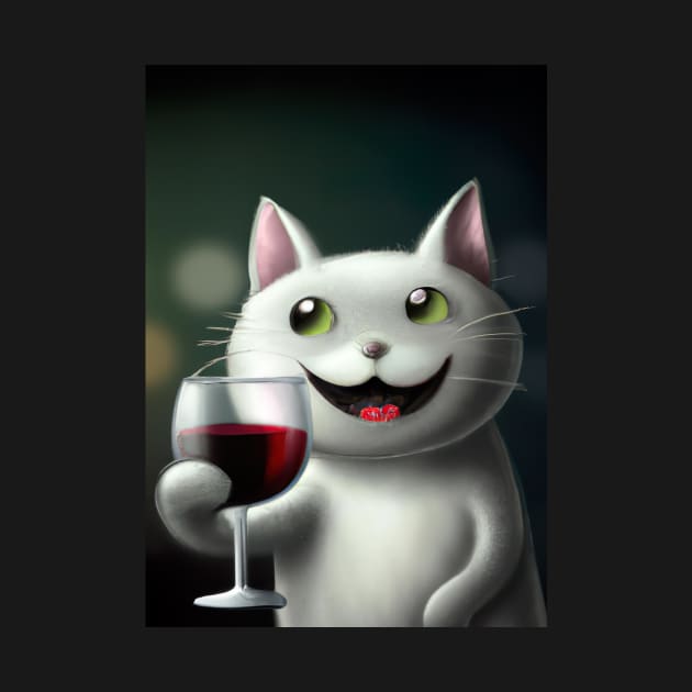 Cat with Wine by maxcode