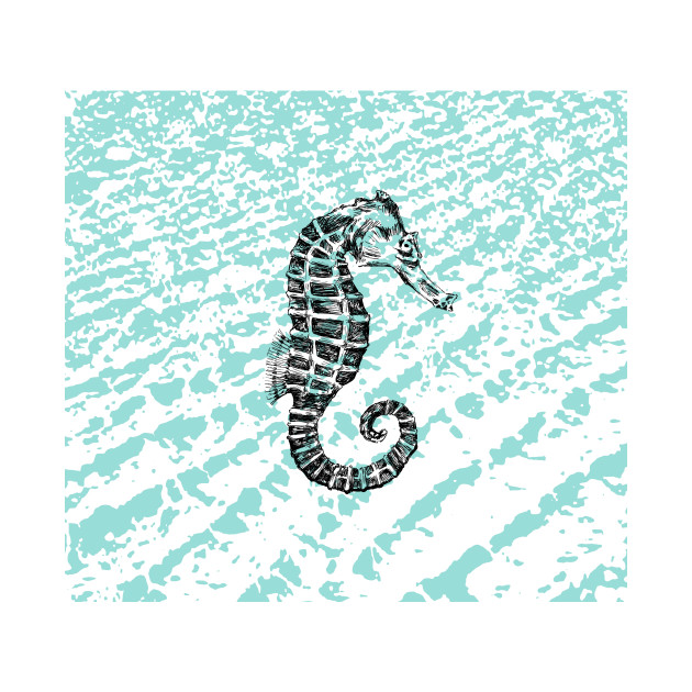 seahorse print