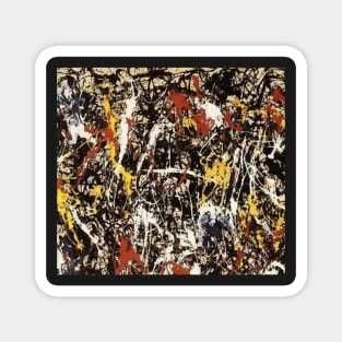 Jackson Pollock art Magnet