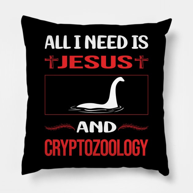 Funny Jesus Cryptozoology Cryptid Cryptids Pillow by lainetexterbxe49