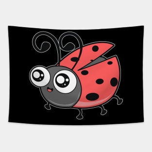 Cute Ladybug Comic Tapestry