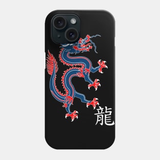 Red, White, and Blue Chinese Dragon Phone Case