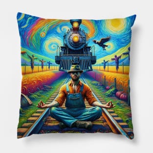 Apocalyptic Train Pillow