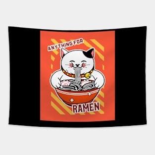 Cute Cat Anything for Ramen Tapestry