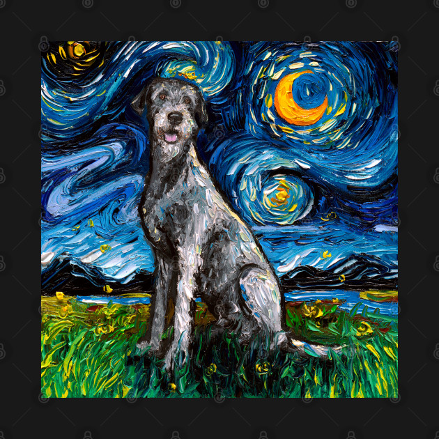 Disover Irish Wolfhound Starry Night - Irish Wolfhound - T-Shirt